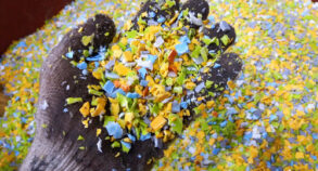 Close,Up,Plastic,Recycle,Crushed,Fine. Close,Up,Plastic,Recycle,Crushed,Fine.